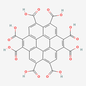 molecular formula C32H12O16 B13125318 Coronen-1,2,4,5,7,8,10,11-octacarboxylicacid 