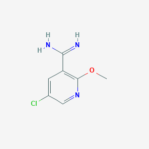 5-Chloro-2-methoxynicotinimidamide