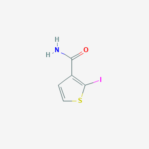 molecular formula C5H4INOS B13125416 2-Iodothiophene-3-carboxamide 