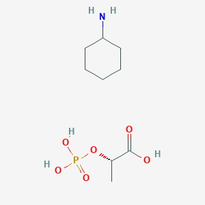 molecular formula C9H20NO6P B13125439 Cyclohexanamine(S)-2-(phosphonooxy)propanoate 