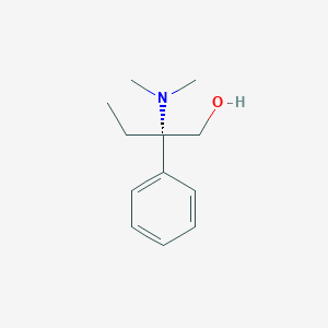 molecular formula C12H19NO B13125461 (S)-2-(Dimethylamino)-2-phenylbutan-1-ol 