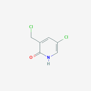 molecular formula C6H5Cl2NO B13125539 5-Chloro-3-(chloromethyl)pyridin-2-ol 