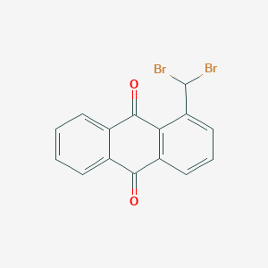 molecular formula C15H8Br2O2 B13125552 1-(Dibromomethyl)anthracene-9,10-dione CAS No. 91323-96-5