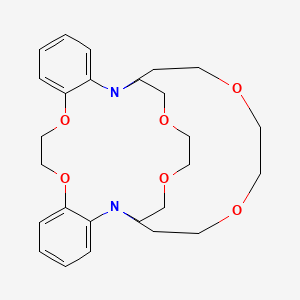 4,7,13,16,20,23-Hexaoxa-1,10-diaza-19(1,2)24(1,2)-dibenzabicyclo[8.8.6]tetracosaphane