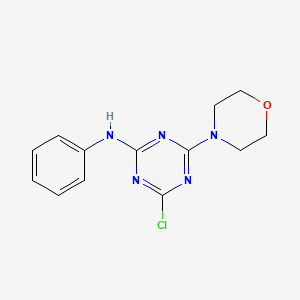 4-chloro-6-(morpholin-4-yl)-N-phenyl-1,3,5-triazin-2-amine