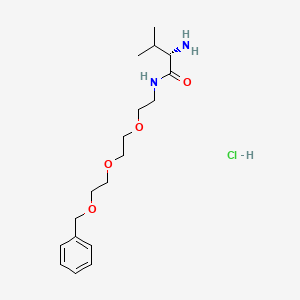 (S)-2-Amino-N-(2-(2-(2-(benzyloxy)ethoxy)ethoxy)ethyl)-3-methylbutanamidehcl