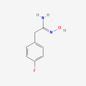 B1312567 (1Z)-2-(4-fluorophenyl)-N'-hydroxyethanimidamide CAS No. 42191-55-9