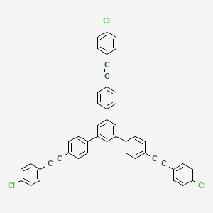 1,3,5-tris[4-[2-(4-chlorophenyl)ethynyl]phenyl]benzene