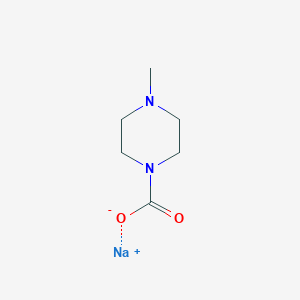 molecular formula C6H11N2NaO2 B13125714 Sodium4-methylpiperazine-1-carboxylate 