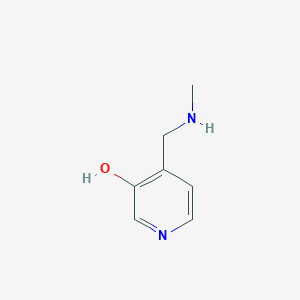 molecular formula C7H10N2O B13125750 4-((Methylamino)methyl)pyridin-3-ol 