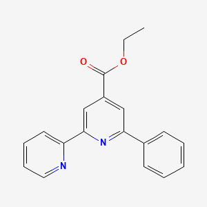 molecular formula C19H16N2O2 B13125754 Ethyl6-phenyl-[2,2'-bipyridine]-4-carboxylate 