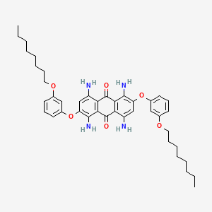 1,4,5,8-Tetraamino-2,6-bis(3-(octyloxy)phenoxy)anthracene-9,10-dione