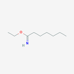 molecular formula C9H19NO B13125809 Ethylheptanimidate 