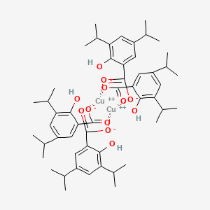 molecular formula C52H68Cu2O12 B13125823 Tetrakis(3,5-diisopropylsalicylato)dicopper 