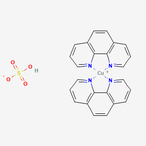 molecular formula C24H17CuN4O4S B13125827 Bis(1,10-phenanthroline)copper(I)hydrogensulfate 