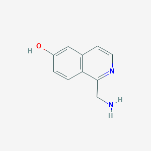 molecular formula C10H10N2O B13125839 1-(Aminomethyl)isoquinolin-6-ol 