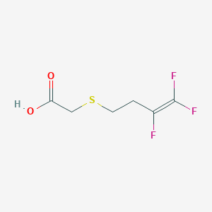 molecular formula C6H7F3O2S B13125855 2-((3,4,4-Trifluorobut-3-en-1-yl)thio)aceticacid 