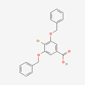 molecular formula C21H17BrO4 B1312586 3,5-Bis(benzyloxy)-4-bromobenzoic acid CAS No. 177956-45-5