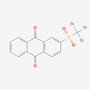 molecular formula C15H7Br3O4S B13125876 9,10-Anthracenedione, 2-[(tribromomethyl)sulfonyl]- CAS No. 568565-87-7