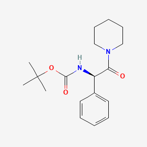 tert-butyl N-[(1R)-2-oxo-1-phenyl-2-piperidin-1-ylethyl]carbamate