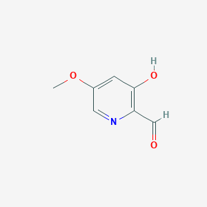 molecular formula C7H7NO3 B13125902 3-Hydroxy-5-methoxypicolinaldehyde 