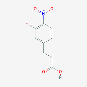 molecular formula C9H8FNO4 B1312591 3-(3-Fluoro-4-nitrophenyl)propanoic acid 