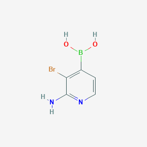 molecular formula C5H6BBrN2O2 B13125930 (2-Amino-3-bromopyridin-4-yl)boronicacid CAS No. 1310405-23-2