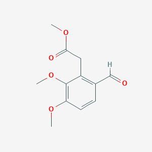 molecular formula C12H14O5 B13125933 Methyl 2-(6-formyl-2,3-dimethoxyphenyl)acetate 