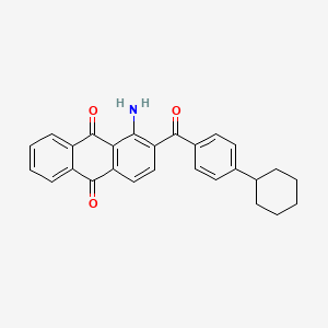 1-Amino-2-(4-cyclohexylbenzoyl)anthracene-9,10-dione