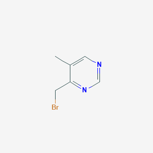 molecular formula C6H7BrN2 B13125946 4-(Bromomethyl)-5-methylpyrimidine 