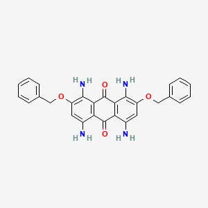 1,4,5,8-Tetraamino-2,7-bis(benzyloxy)anthracene-9,10-dione