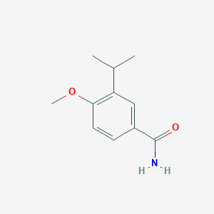 molecular formula C11H15NO2 B13125979 3-Isopropyl-4-methoxybenzamide 