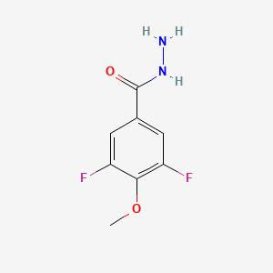 molecular formula C8H8F2N2O2 B13125989 3,5-Difluoro-4-methoxybenzohydrazide 