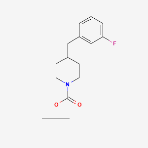 molecular formula C17H24FNO2 B13126001 Tert-butyl 4-(3-fluorobenzyl)piperidine-1-carboxylate 