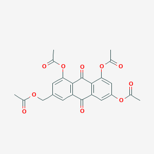 6-[(Acetyloxy)methyl]-9,10-dioxo-9,10-dihydroanthracene-1,3,8-triyl triacetate