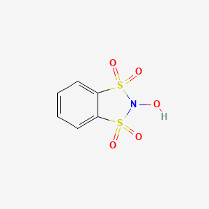 molecular formula C6H5NO5S2 B13126011 1,3,2-Benzodithiazole, 2-hydroxy-, 1,1,3,3-tetraoxide CAS No. 77450-62-5