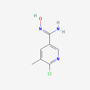 6-Chloro-N-hydroxy-5-methylnicotinimidamide