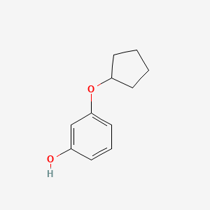 molecular formula C11H14O2 B1312605 Phenol, 3-(cyclopentyloxy)- CAS No. 163419-05-4