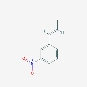 molecular formula C9H9NO2 B13126060 1-Nitro-3-(1-propen-1-yl)benzene 