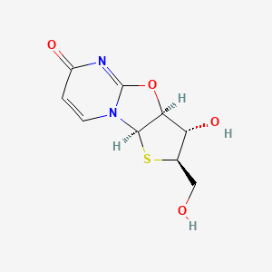 molecular formula C9H10N2O4S B13126065 (2R,4R,5S,6S)-5-hydroxy-4-(hydroxymethyl)-7-oxa-3-thia-1,9-diazatricyclo[6.4.0.02,6]dodeca-8,11-dien-10-one 