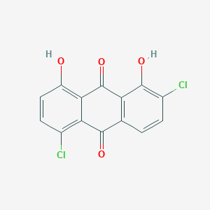 molecular formula C14H6Cl2O4 B13126085 2,5-Dichloro-1,8-dihydroxyanthracene-9,10-dione CAS No. 52547-60-1