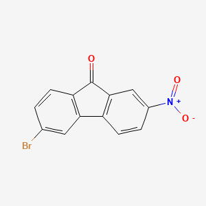 molecular formula C13H6BrNO3 B13126098 6-Bromo-2-nitro-9h-fluoren-9-one CAS No. 91693-19-5