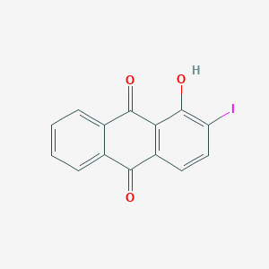 molecular formula C14H7IO3 B13126125 1-Hydroxy-2-iodoanthracene-9,10-dione CAS No. 117638-42-3