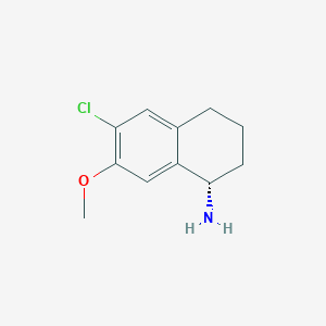 (S)-6-chloro-7-methoxy-1,2,3,4-tetrahydronaphthalen-1-amine hydrochloride