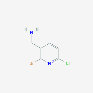 molecular formula C6H6BrClN2 B13126145 (2-Bromo-6-chloropyridin-3-YL)methanamine CAS No. 1060815-62-4