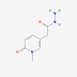 molecular formula C8H11N3O2 B13126205 2-(1-Methyl-6-oxo-1,6-dihydropyridin-3-yl)acetohydrazide 