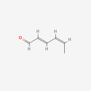 molecular formula C6H8O B13126208 2,4-Hexadienal, (2E,4Z)- CAS No. 53398-76-8