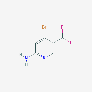 4-Bromo-5-(difluoromethyl)pyridin-2-amine