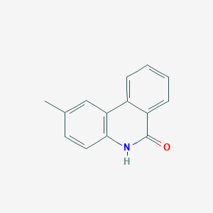 molecular formula C14H11NO B13126267 2-methylphenanthridin-6(5H)-one 