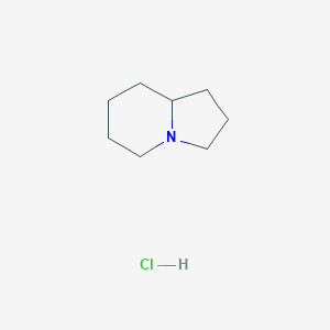 molecular formula C8H16ClN B13126292 Octahydroindolizinehydrochloride 